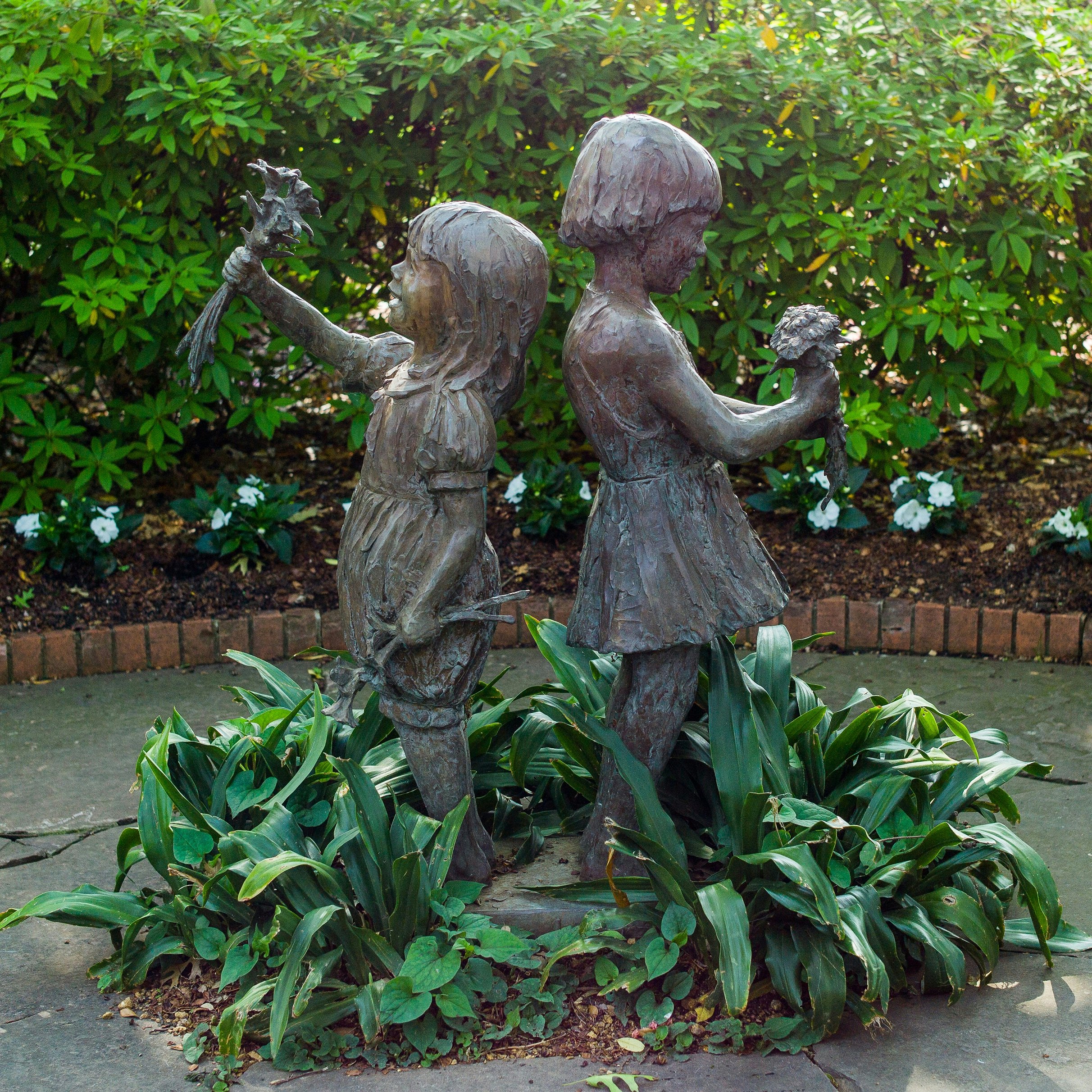 Thank Heaven For Little Girls Statuary in Nancy's Garden
