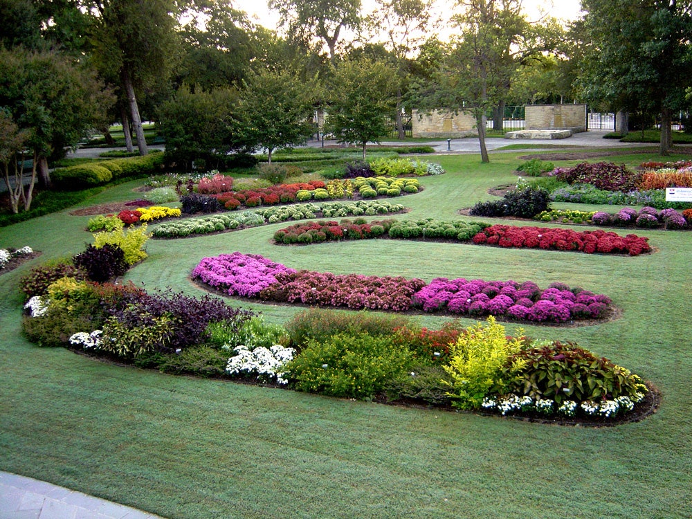 Beds during the Fall in the All American Selections Trial Garden