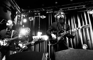 Hard Days Night band in the studio