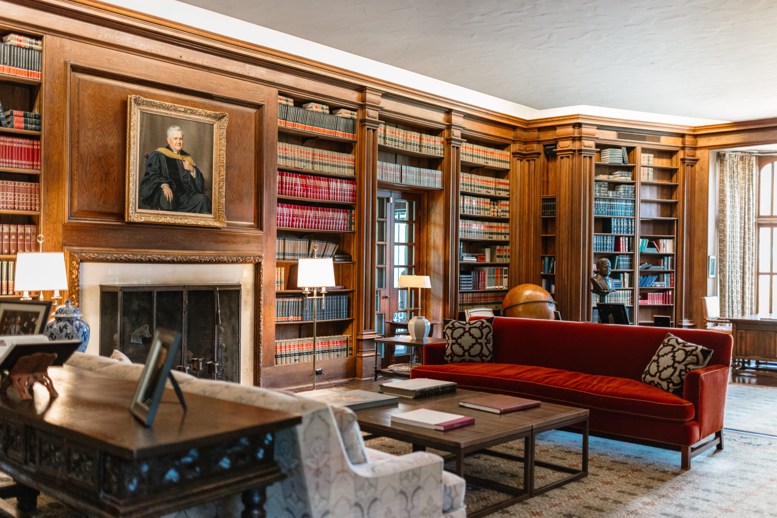 Interior of the DeGolyer House Library